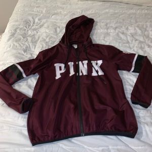 pink maroon windbreaker